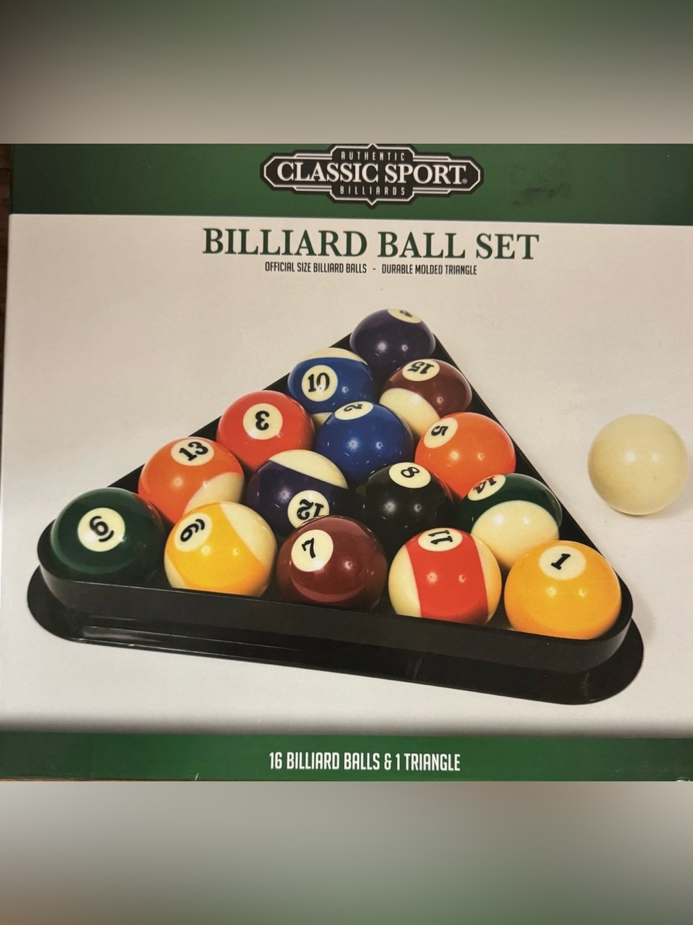 Classic Sport Official Edition Billiard Ball Set